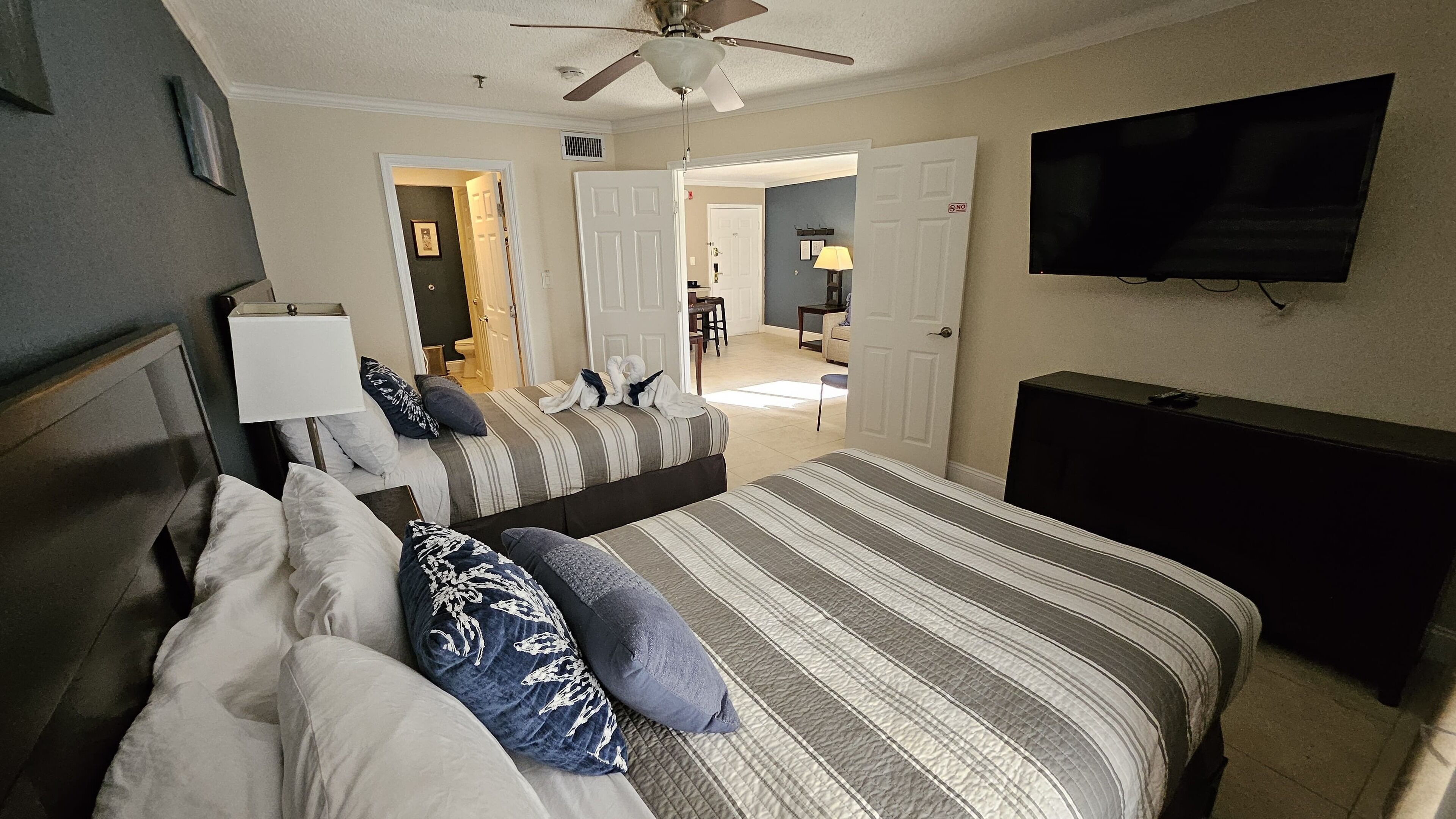 1 makuuhuone, työpöytä, vauvan matkasänky, Wi-Fi