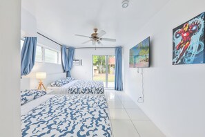 4 chambres, fer et planche à repasser, lit parapluie, Wi-Fi gratuit