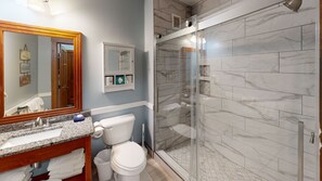 Shower, towels