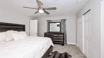 House, Multiple Beds, Patio, Garden View (Hunley Haven Retreat) | 4 bedrooms, individually decorated, individually furnished, bed sheets