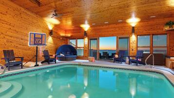 Indoor pool, a heated pool