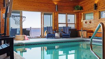 Indoor pool, a heated pool