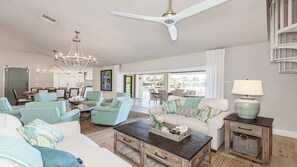 Living area - Spectacular 4 bedroom home in the Tigertail area close to beach access. (Marco Island)