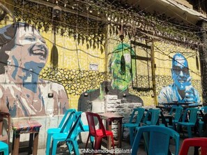 屋外ダイニングエリア