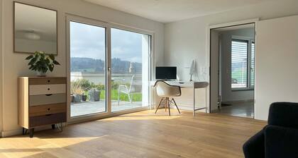 Garden apartment in modern style