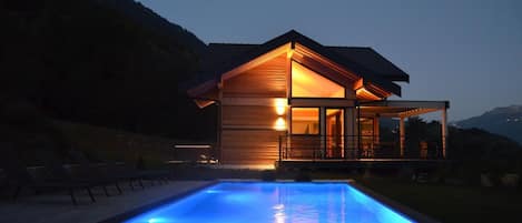 A heated pool