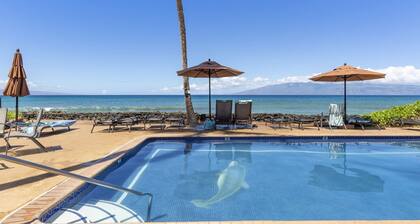 Oceanfront 1 bedroom + loft with Beach BBQ & Pool