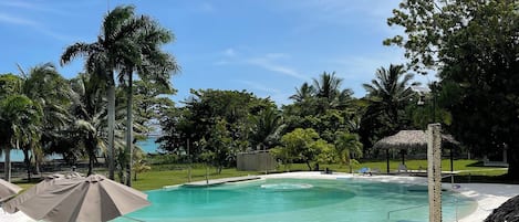 Outdoor pool, free cabanas