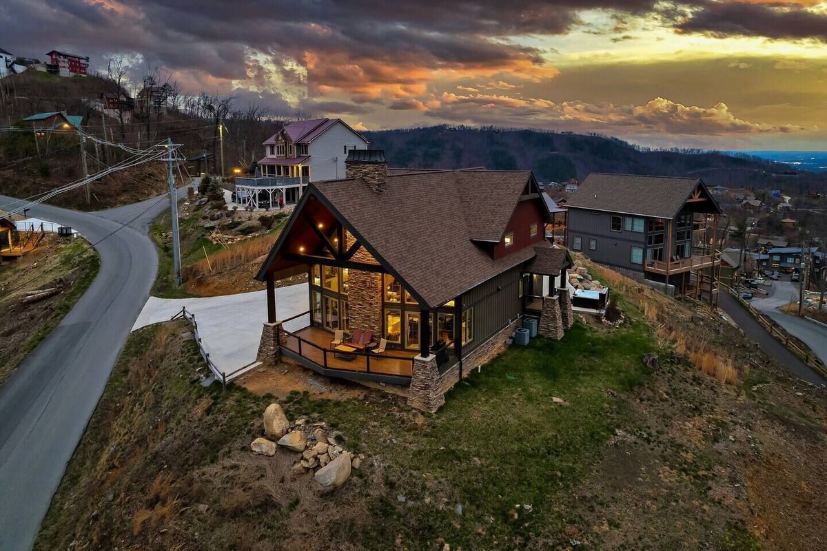 Photo 90 of Alpine Escape, Mountain Cabin w/ Views, Hot Tub, Game Room & Infinity Table