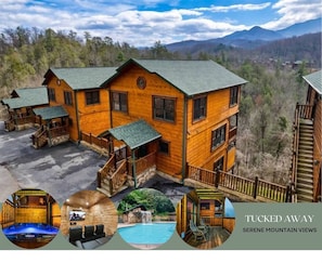 Exterior - Smoky Mtn Cabin | Hot Tub, Game Room, Theater (Gatlinburg)