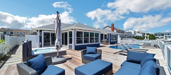 Waterfront Mantoloking Home with Private Dock w/Pool very close to Ocean Beach