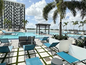 A heated pool - Resort Style Luxury Living in Doral, Miami (Doral)