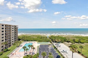 Enjoy stunning ocean views from the comfort of your balcony.