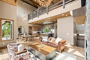 Smart TV, fireplace, video games, books