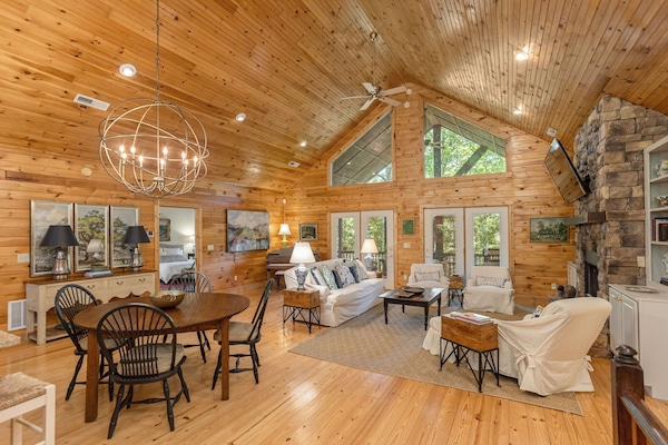 Smart-TV, Kamin, Tischtennisplatte, Bücher