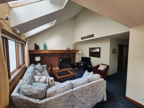 TV, fireplace, DVD player