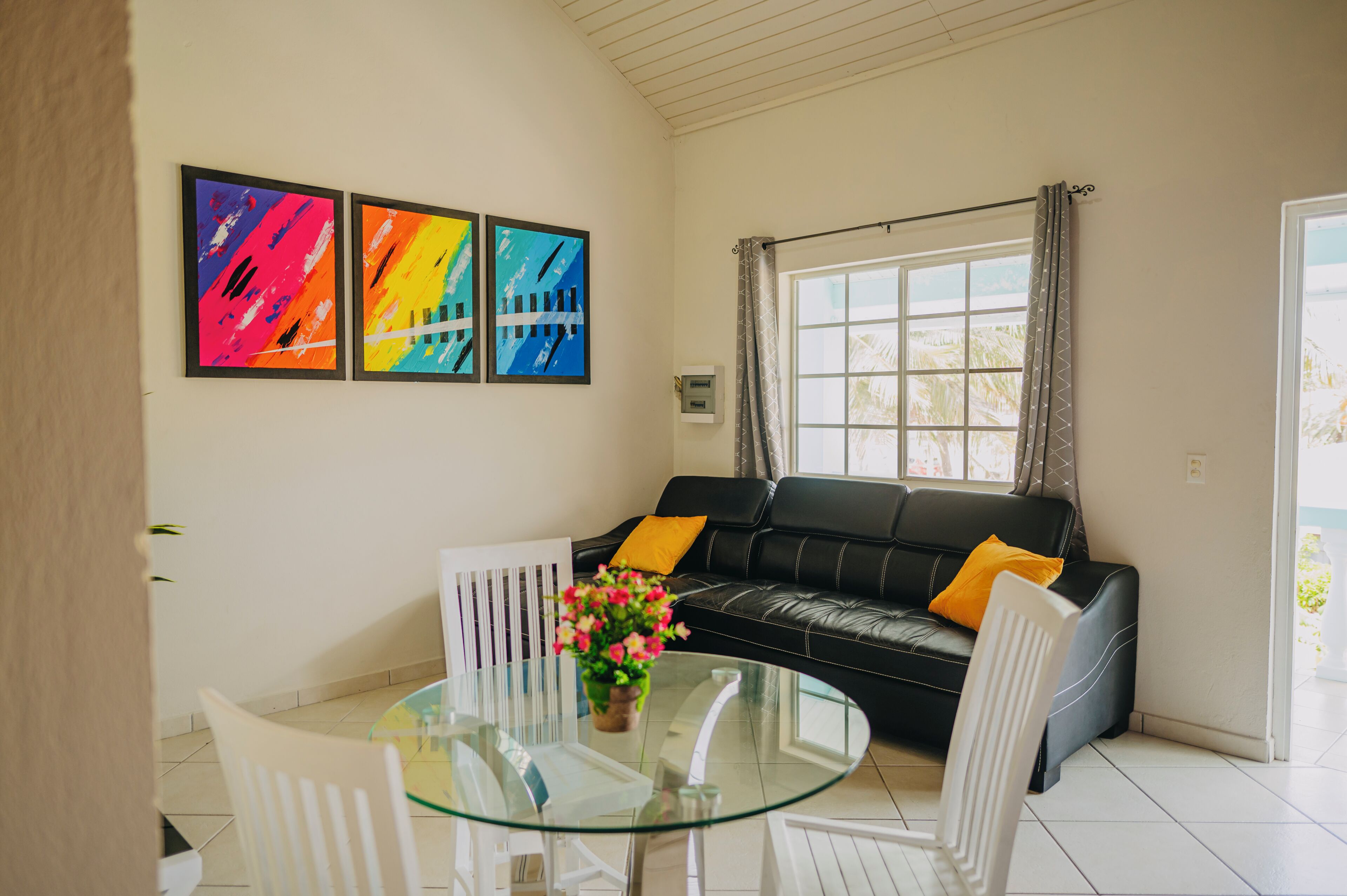 Apartment, 1 Schlafzimmer, Terrasse, Gartenblick | Wohnzimmer