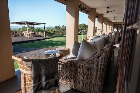 Terrace/patio. Duiker Game Lodge