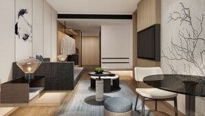 Executive Suite, 1 Katil Ratu (Queen), City View | Ruang tamu