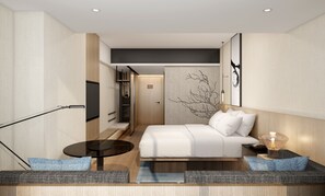 Executive Room, 1 King Bed, City View | Free WiFi, bed sheets