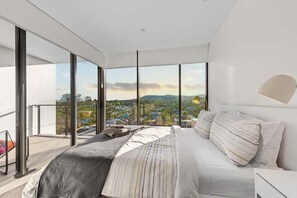 1 bedroom, desk, iron/ironing board, travel cot