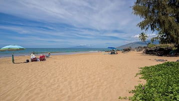Sun loungers, beach towels