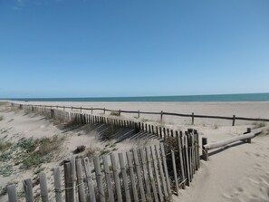 On the beach