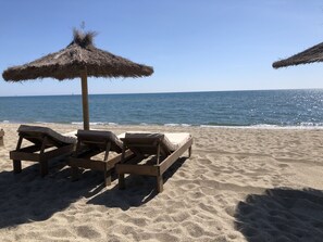 On the beach