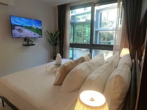 Apartment, 1 Schlafzimmer, barrierefrei, Balkon | 1 Schlafzimmer