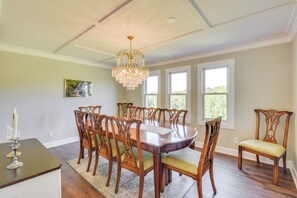 House (4 Bedrooms) | Interior - Home w/ Fire Pit on 27 Acres in Walhalla! (Walhalla)