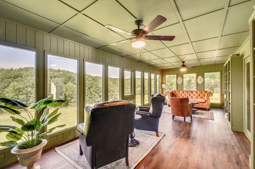 Home w/ Fire Pit on 27 Acres in Walhalla!