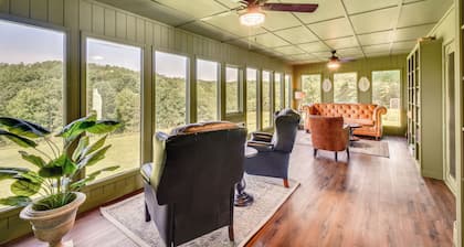 Home w/ Fire Pit on 27 Acres in Walhalla!