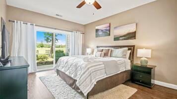 2 bedrooms, iron/ironing board, WiFi, bed sheets