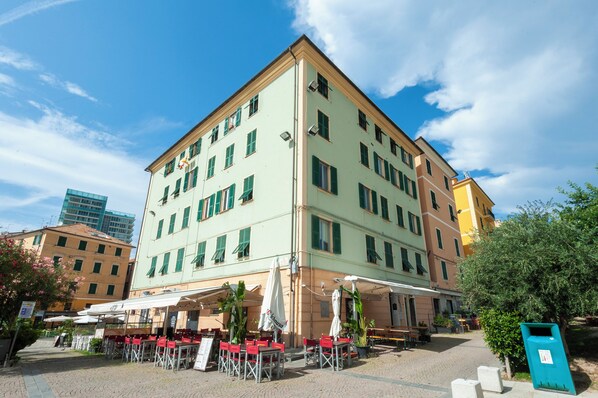 Overnatningsstedets facade