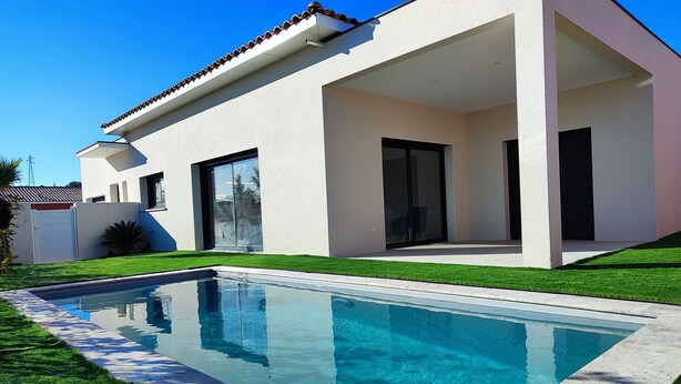Pool - VILLA REVA with swimming pool, between land and sea (Nézignan-l'Évêque)