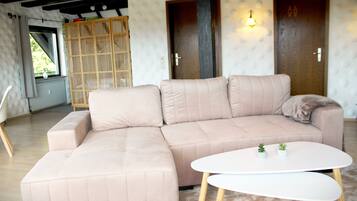 Smart-TV, Kamin, Bücher