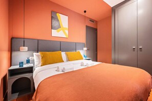 1 غرفة نوم ومكواة/لوح كي وواي فاي مجانًا وملاءات أسرّة