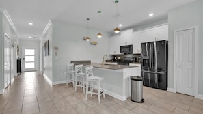 Dishwasher, dining tables