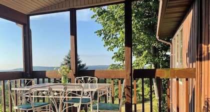 Hilltop, relax and enjoy nature's aviary atop the Endless Mountains.