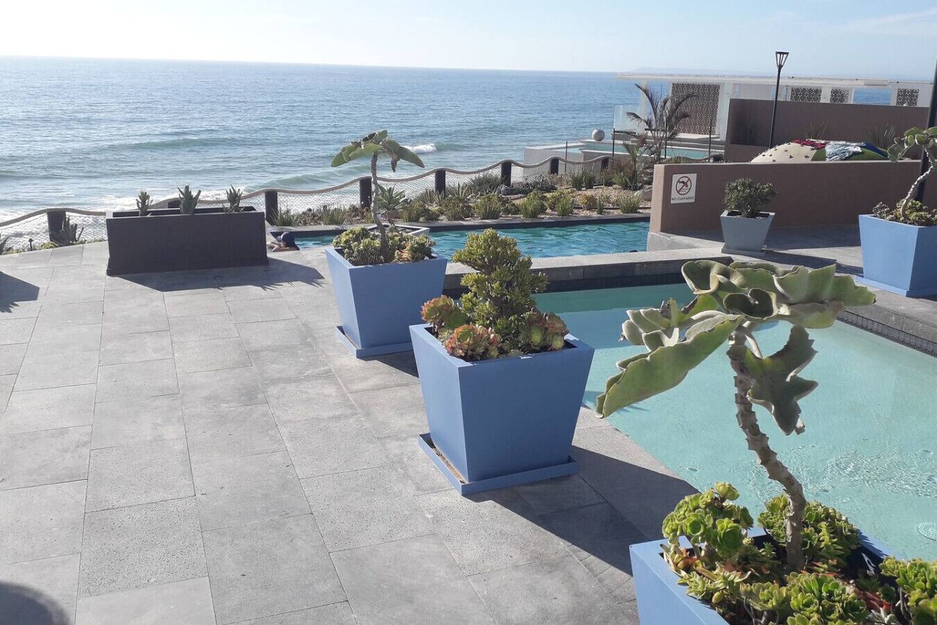 Een verwarmd zwembad