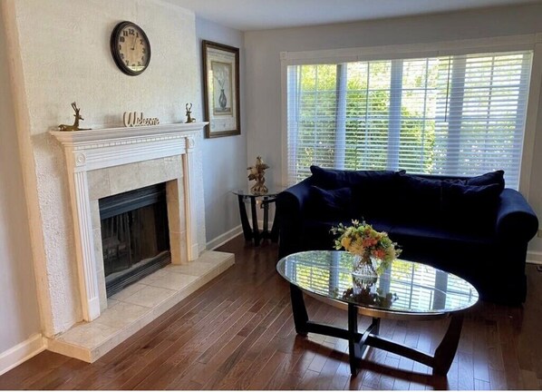 Télévision, cheminée