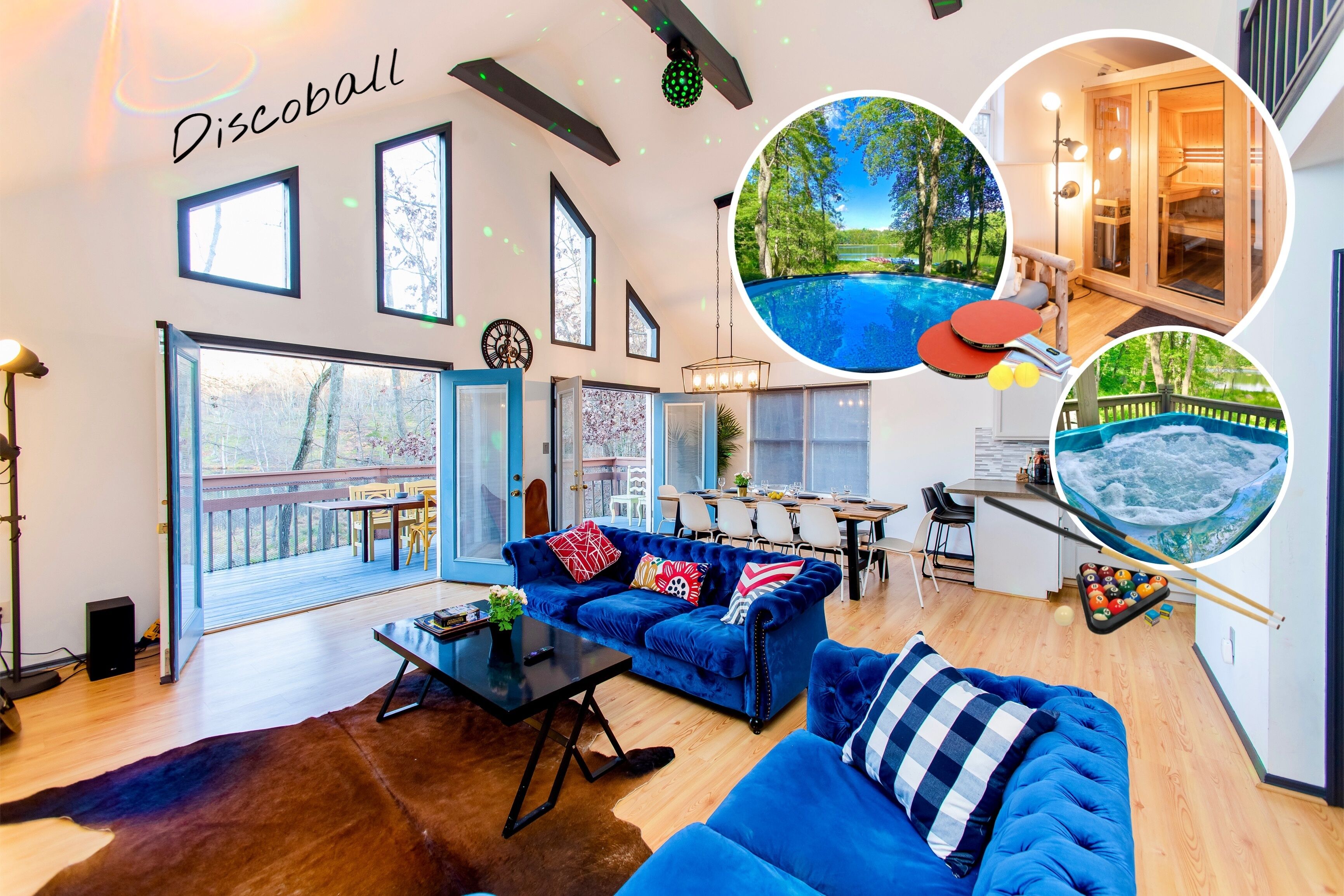 NEW LISTING! Waterfront Chalet W hot-tub & Pool by RedAwning