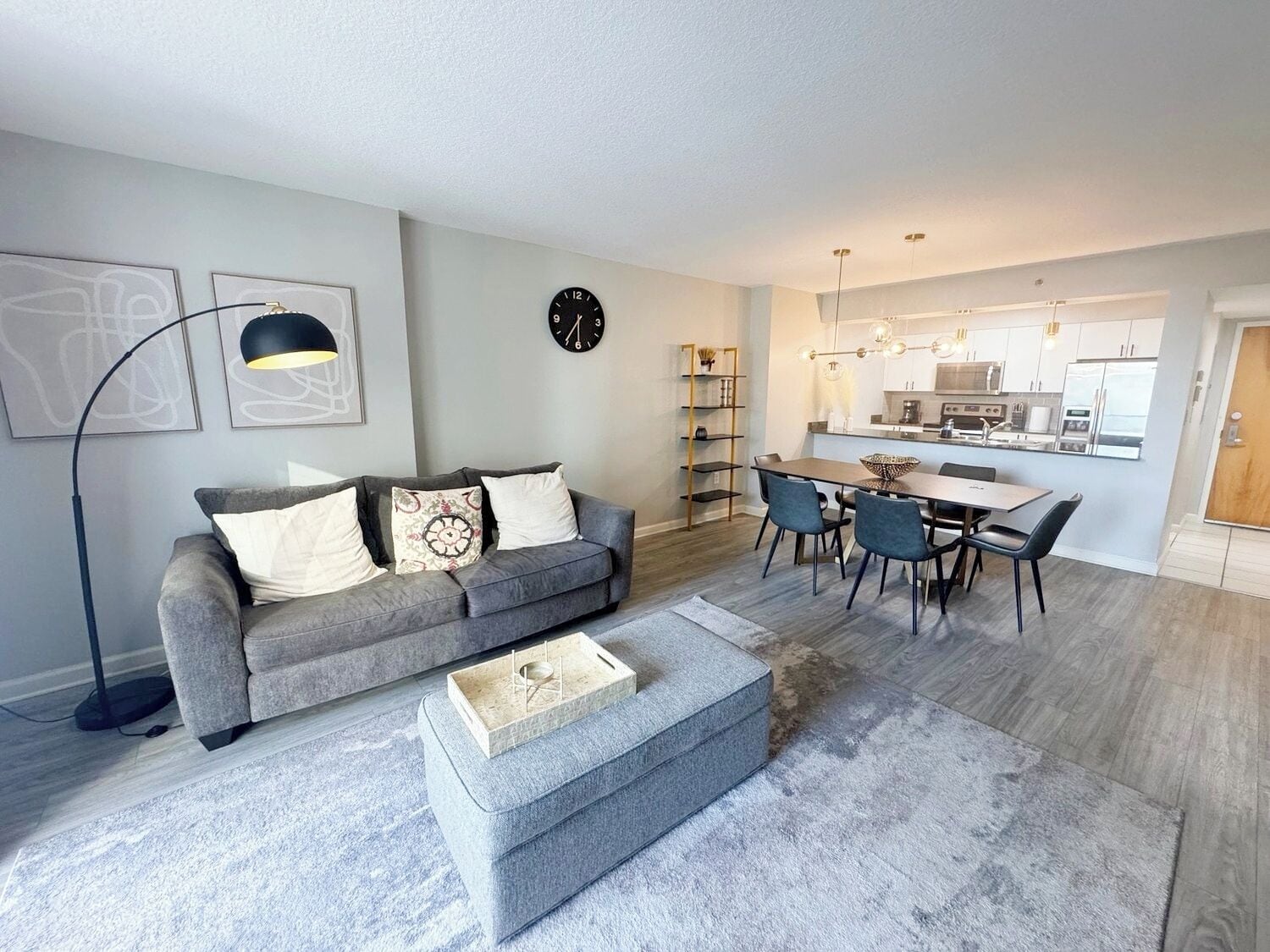 Luxury Condo, 1 Bedroom, Partial Ocean View | Living area | 50-inch Smart TV with cable channels, foosball