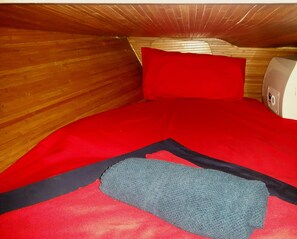 Shower, hair dryer, towels, toilet paper