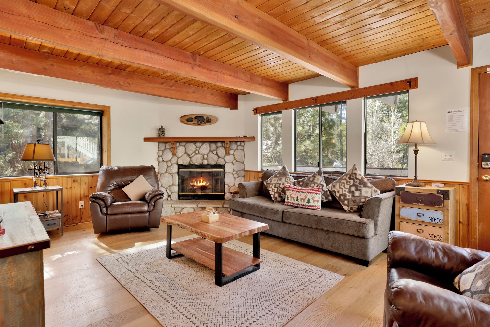 Ferienhütte, Terrasse, Bergblick | Wohnbereich