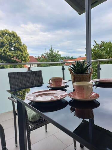 Gemütliche Ferienwohnung im Odenwald mit großem Balkon