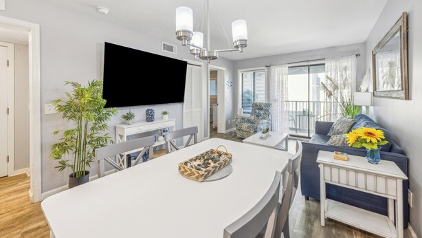 Condo, Multiple Beds, Balcony (Sunny Shores Retreat) | Living area | 42-inch flat-screen TV with digital channels - Sunny Shores Retreat HH Resort (Hilton Head Island)