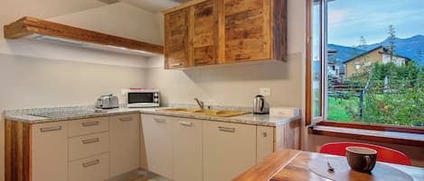 Réfrigérateur, micro-ondes, plaque de cuisson, lave-vaisselle