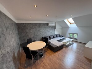 Comfort Apartment, 1 Bedroom | Living area | 43-inch flat-screen TV with cable channels, TV - Central Park Apartments (Belgrade)