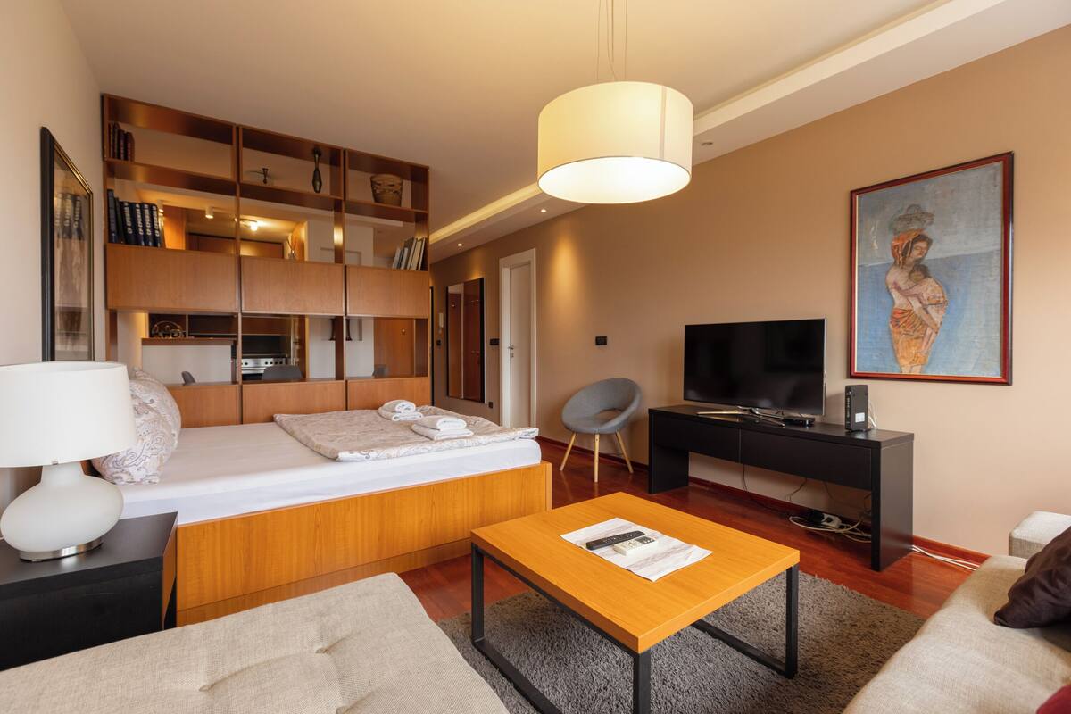 Comfort Studio | 1 bedroom, desk, laptop workspace, soundproofing